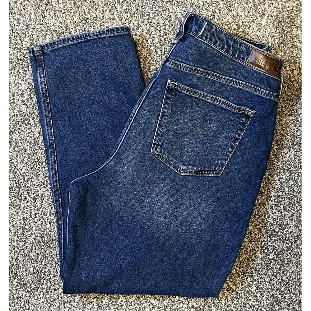Hollister Jeans Juniors 15R Blue High Rise Cropped Distressed Stretch Denim